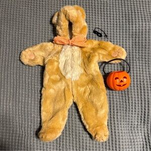 Pleasant Company American Girl Bitty Baby Halloween Bear Costume Pumpkin Bucket